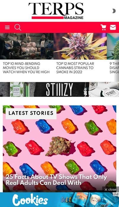 Cannabis Website Design TerpsMag.com
